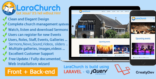 LaraChurch 2.0 - Complete Church Management System  Miscellaneous  