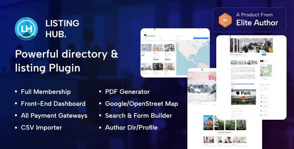 ListingHub - WordPress Business Directory Listing Plugin    