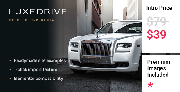 LuxeDrive - Limousine and Car Rental Theme    