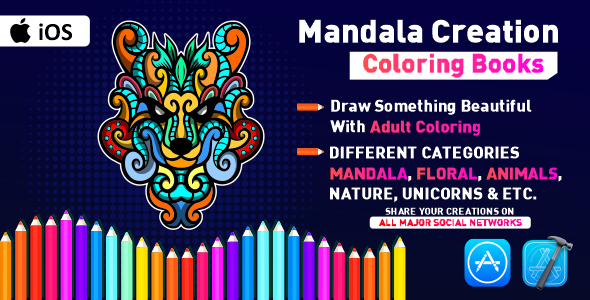 Mandala Creation : Coloring Books  | Full iOS Native Application iOS  Mobile Full Applications