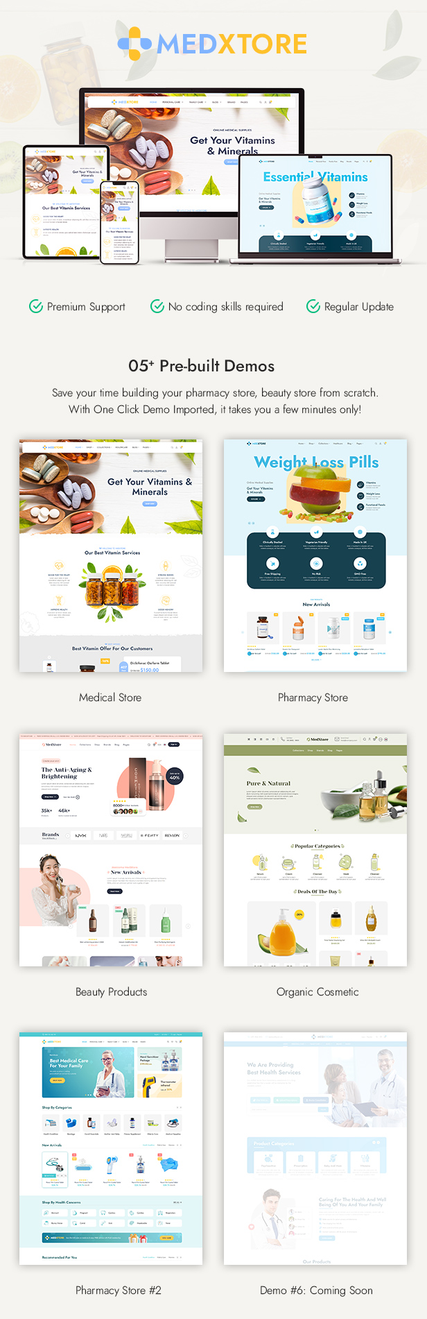 MedXtore – Pharmacy, Medical & Beauty Elementor WooCommerce Theme - 6