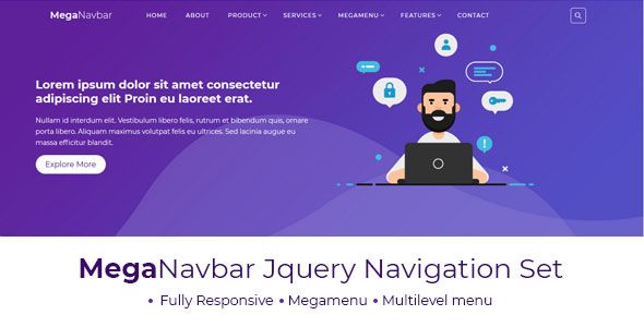 Mega Navbar : Multipurpose Menubar Navigations