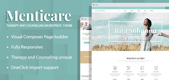 Menticare - Therapy and Counseling WordPress Theme