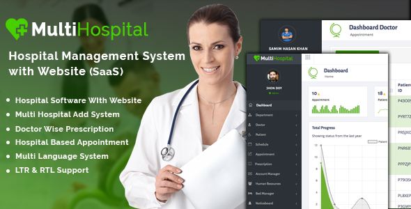 Multi Hospital - Best Hospital Management System (SaaS App)    Project Management Tools