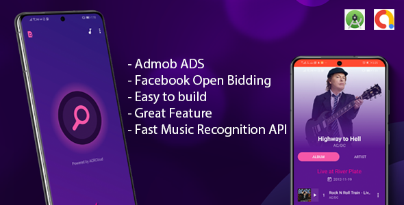 Music recognition app Android  Mobile Full Applications