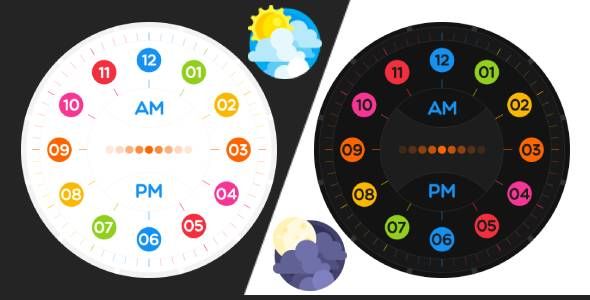 Neon Clock Stand - Colourful Digital & Analog Clock Display iOS Mobile Full Applications