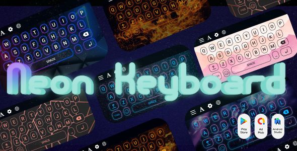 Neon LED Light Keyboard - RGB and Emoji Light Keyboard - RGB Themes - LED Keyboard - LED Light Type Android  Mobile Full Applications