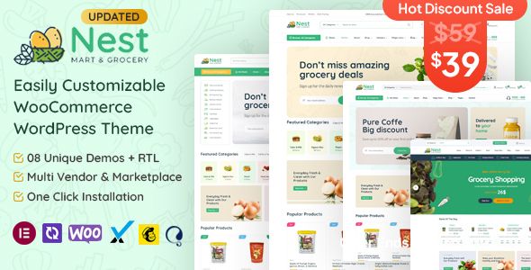 Nest – Grocery Store WooCommerce WordPress Theme