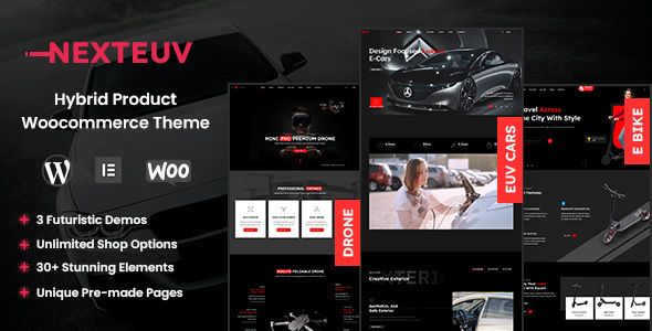 NextEuv - Bike Shop, Single Product Theme WordPress Miscellaneous  Ecommerce