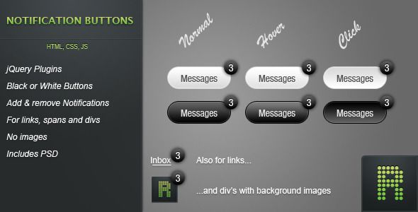 Notification Buttons  Miscellaneous  