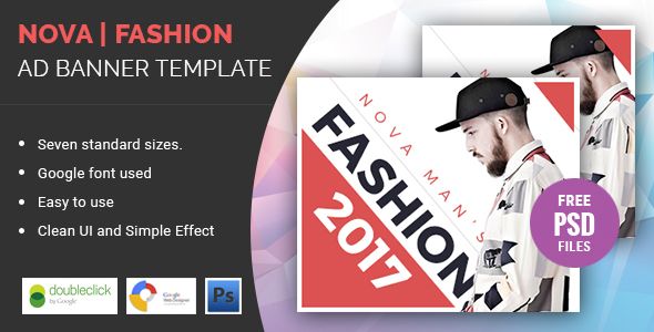 Nova | Fashion HTML 5 Animated Google Banner    Ad Templates