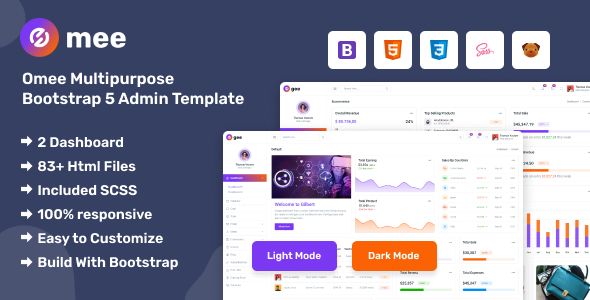 Omee - Bootstrap 5 Responsive Admin Template Bootstrap  Web Templates