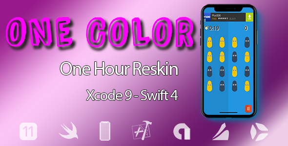 One Color – One Hour Reskin - iOS11 and Swift 4 ready