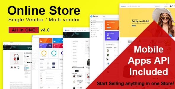 Online Store - All in One Multi vendor Laravel eCommerce Platform    
