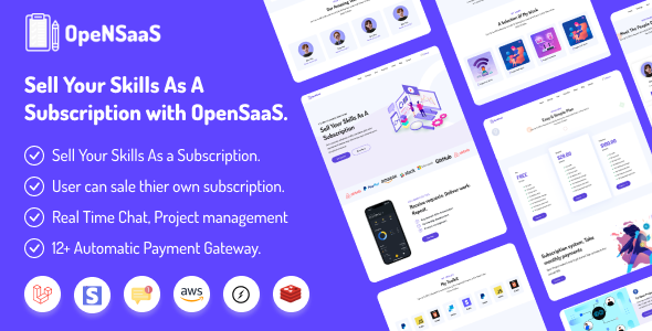OpenSaaS - Sell Your Skills As A Subscription (SAAS) Miscellaneous 