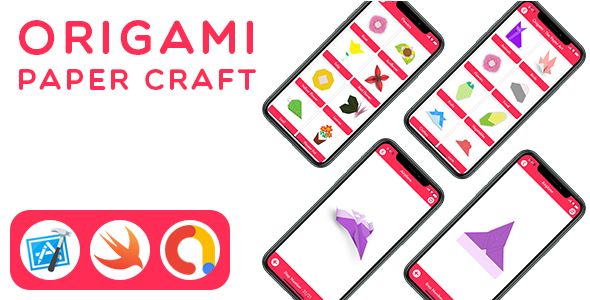 Origami Art & Paper Craft - Learn how to make origami | Art of paper folding through animated steps iOS Mobile Full Applications