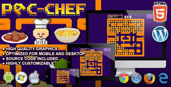 Pac-Chef - HTML5 Arcade Game    Games