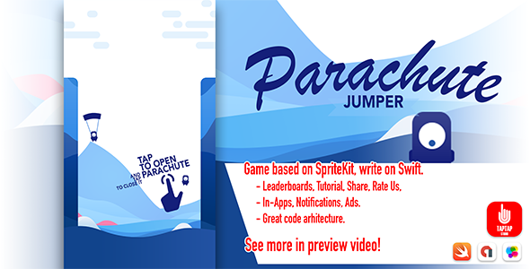 Parachute Jumper iOS  Mobile Games