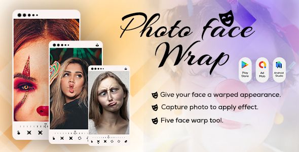 Photo Warp - Face Warp - Funny Mirrors - Funny Photo Editor - Photo Warp 3D Face - Time Drag Scan