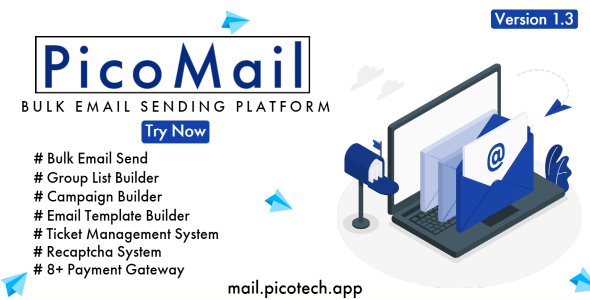 PicoMail - Bulk Email Sending Platform    
