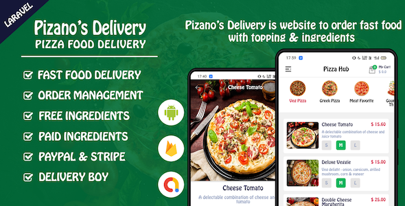 Pizano pizza delivery app APK pour Android Télécharger