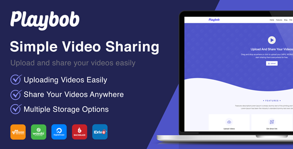 Playbob - Simple Video Sharing  Images And Media  