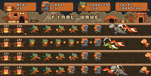 Prehistoric Warfare - HTML5 Game (Capx)    Games