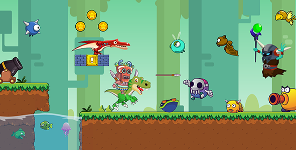 Prehistoric World Adventure – COMPLETE UNITY GAME Android, Unity Mobile Games