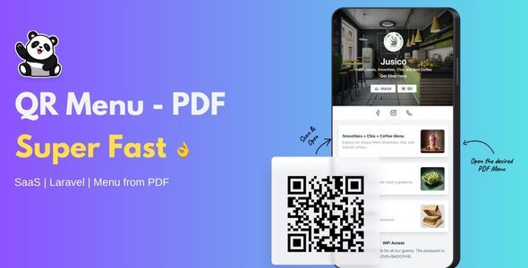 QR Menu - PDF. SaaS script for easy online menu  Images And Media  