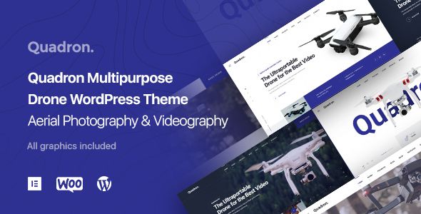 Quadrone - Drone, UAV, Video Pilot WordPress Theme WordPress Creative, Photography