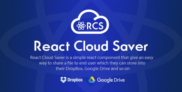 React Cloud Saver - React Component for File Sharing  Miscellaneous  