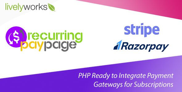 Recurring PayPage - PHP Ready to Integrate Payment Gateways for Subscriptions image