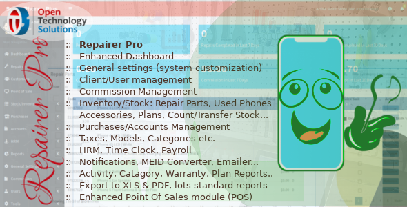 Repairer Pro v1.3 - Repairs, HRM, CRM & much more  Miscellaneous  