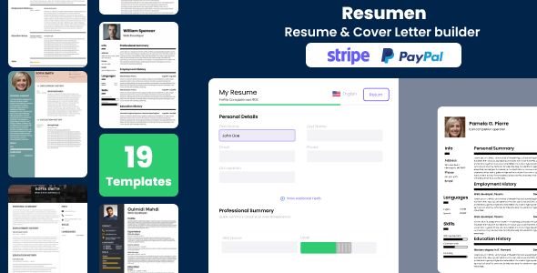 Resumen - SaaS Resume & Cover Letter Builder    