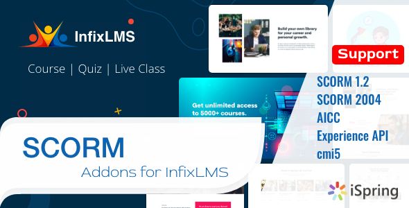 SCORM - Infix LMS Module  Add Ons  