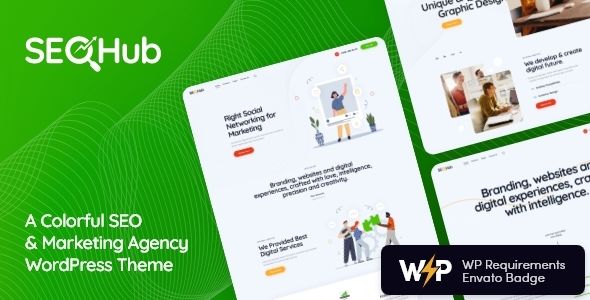 SEOHub - A Colorful SEO & Marketing Agency WordPress Theme    