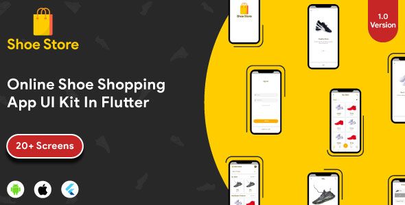 Shoe Store - Shopping App Flutter UI kit Flutter  Mobile 