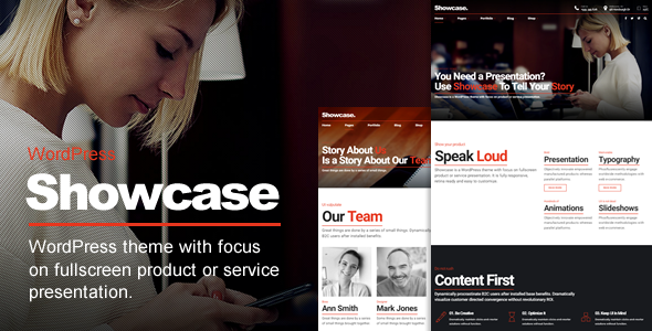 Showcase - Fullscreen Slides Wordpress Theme    