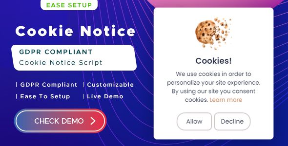 Simple Cookie Notice Script  Miscellaneous  