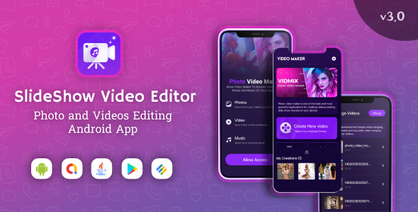 Slideshow Maker - Image & Video Editor | Admob Android  Mobile 