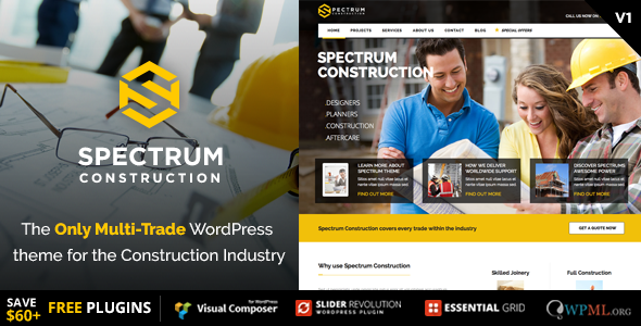 Spectrum – Multi-Trade Construction Business Theme