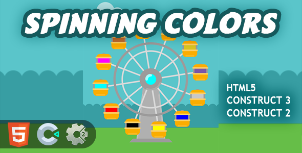 Spinning Colors HTML5 Construct 2/3 Game    Games