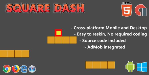 Square Dash - HTML5 Game    Games