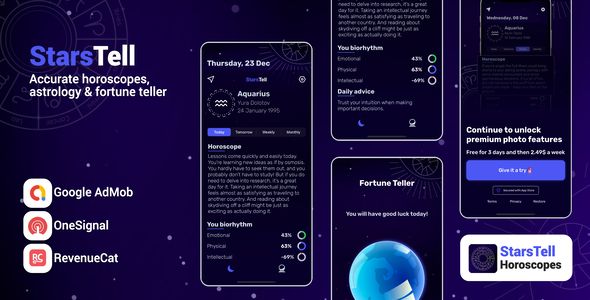 StarsTell: Horoscope & Astrology - Full iOS Application image