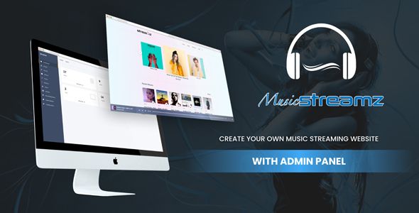 Streamz- A music streaming website with admin panel  Images And Media  