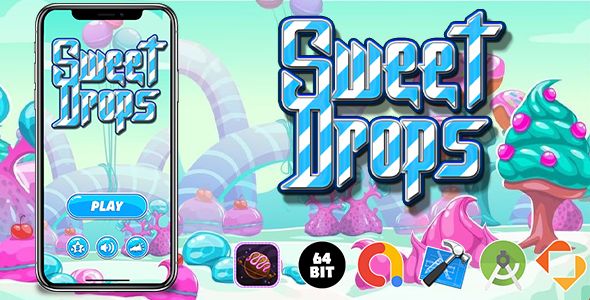 Sweet Drops Game Template Android  Mobile Games
