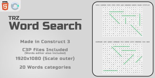 TRZ Word Search - HTML5 Casual Game    Games