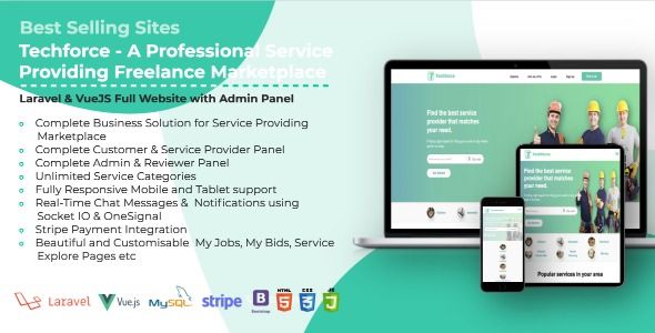 Techforce - A Professional Service Providing Freelance Marketplace    