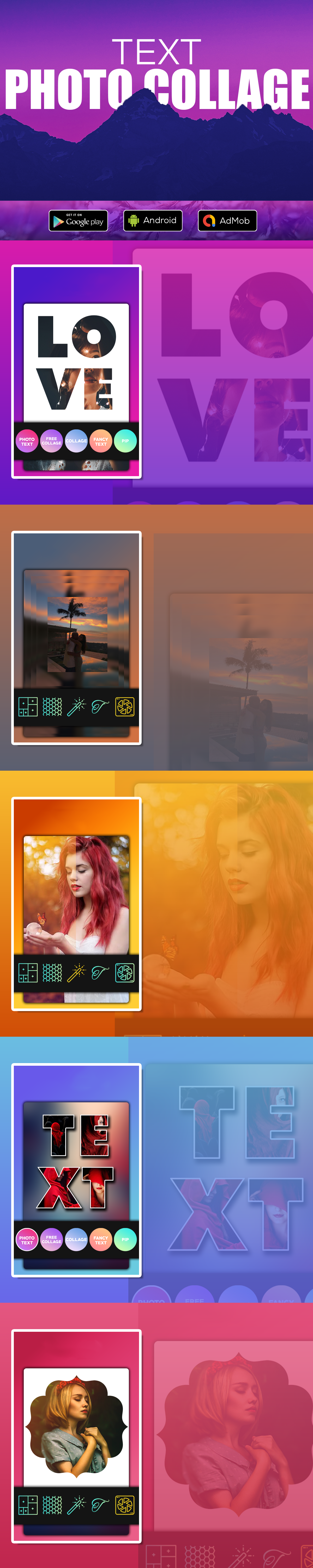 Text Photo Collage Maker - Photo Editor - 1