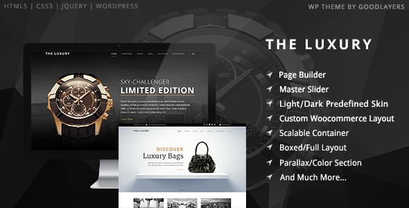 The Luxury – Dark / Light Responsive WordPress